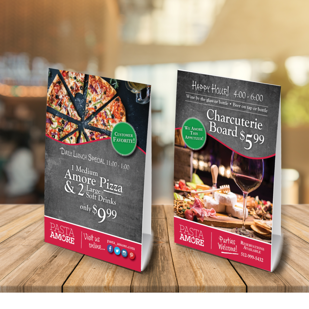 Pasta Amore Restaurant Collateral • Laceyleigh Design