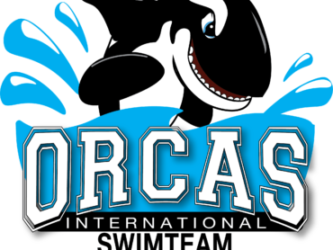 Sports Team Logo Design: Orcas International Swim Team