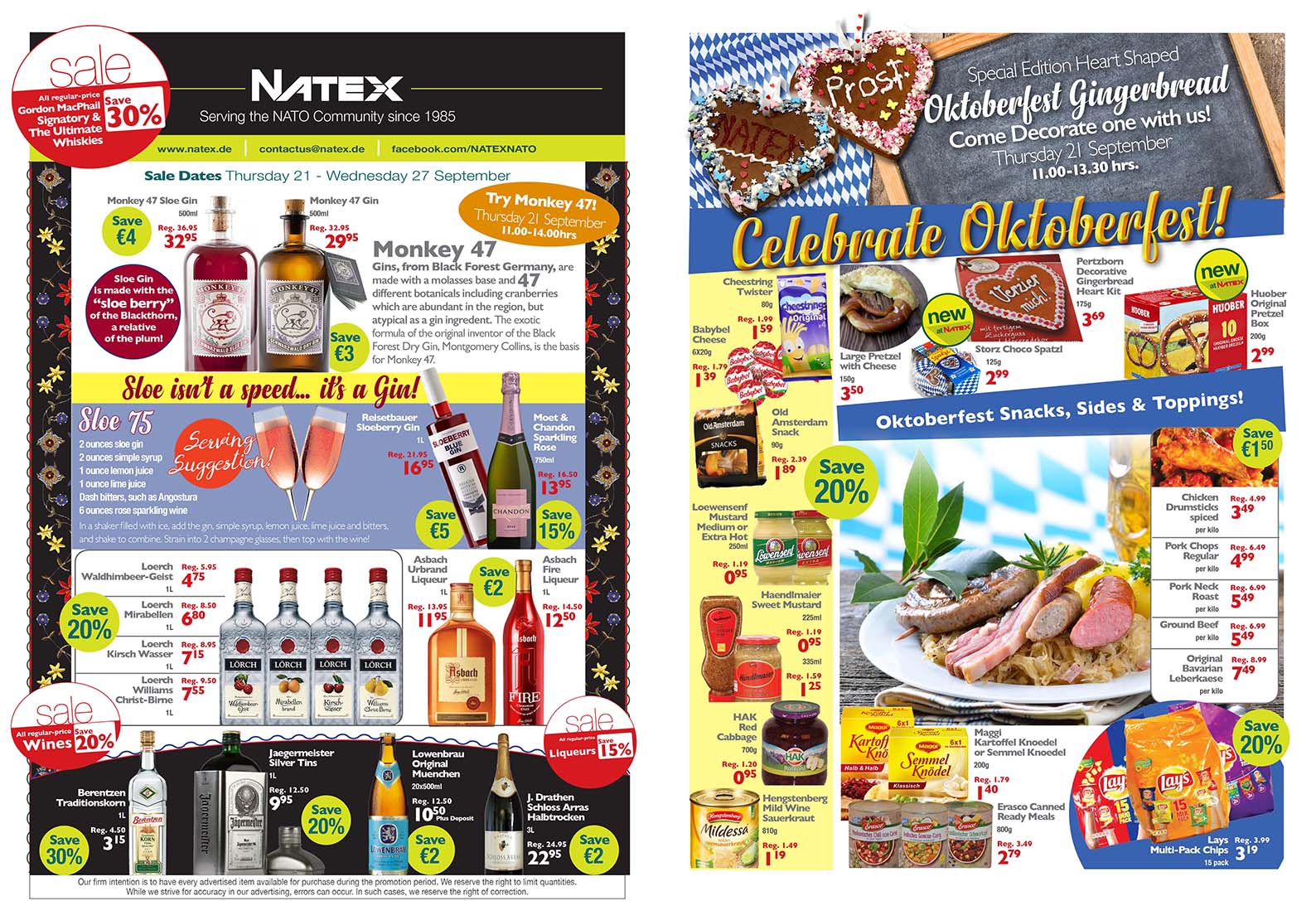 NATEX Grocery Flyer Octoberfest