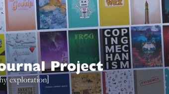 Various Journal covers arranged in a grid. Words: The Journal Project [a noteworthy exploration]